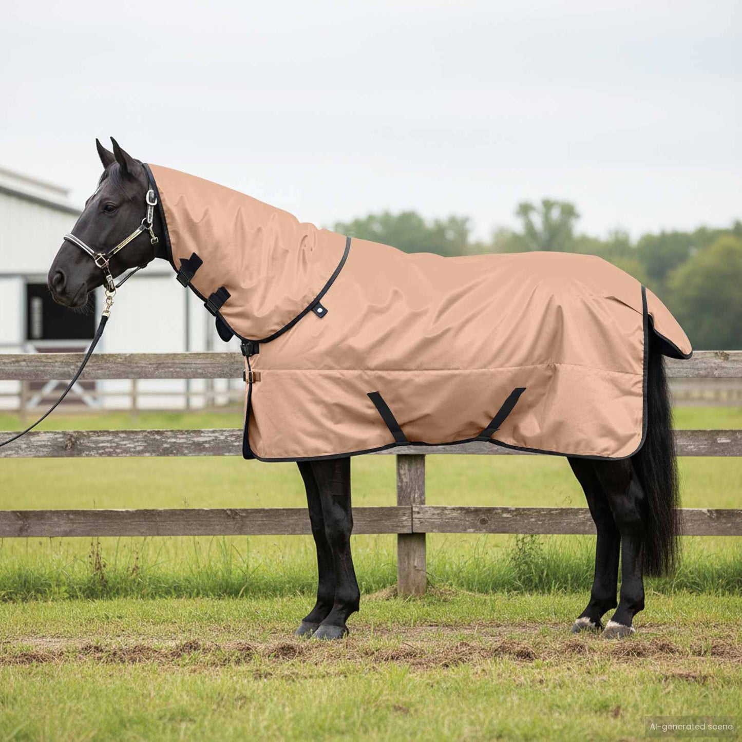 Vidaxx coperta per cavallo cappuccino 155 cm poliestere