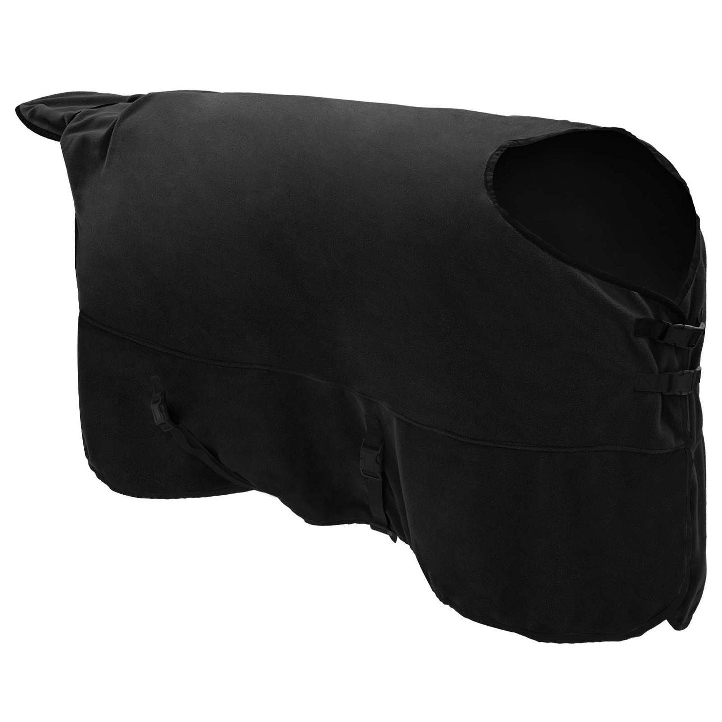 Coperta per cavallo Vidaxxl in poliestere nero