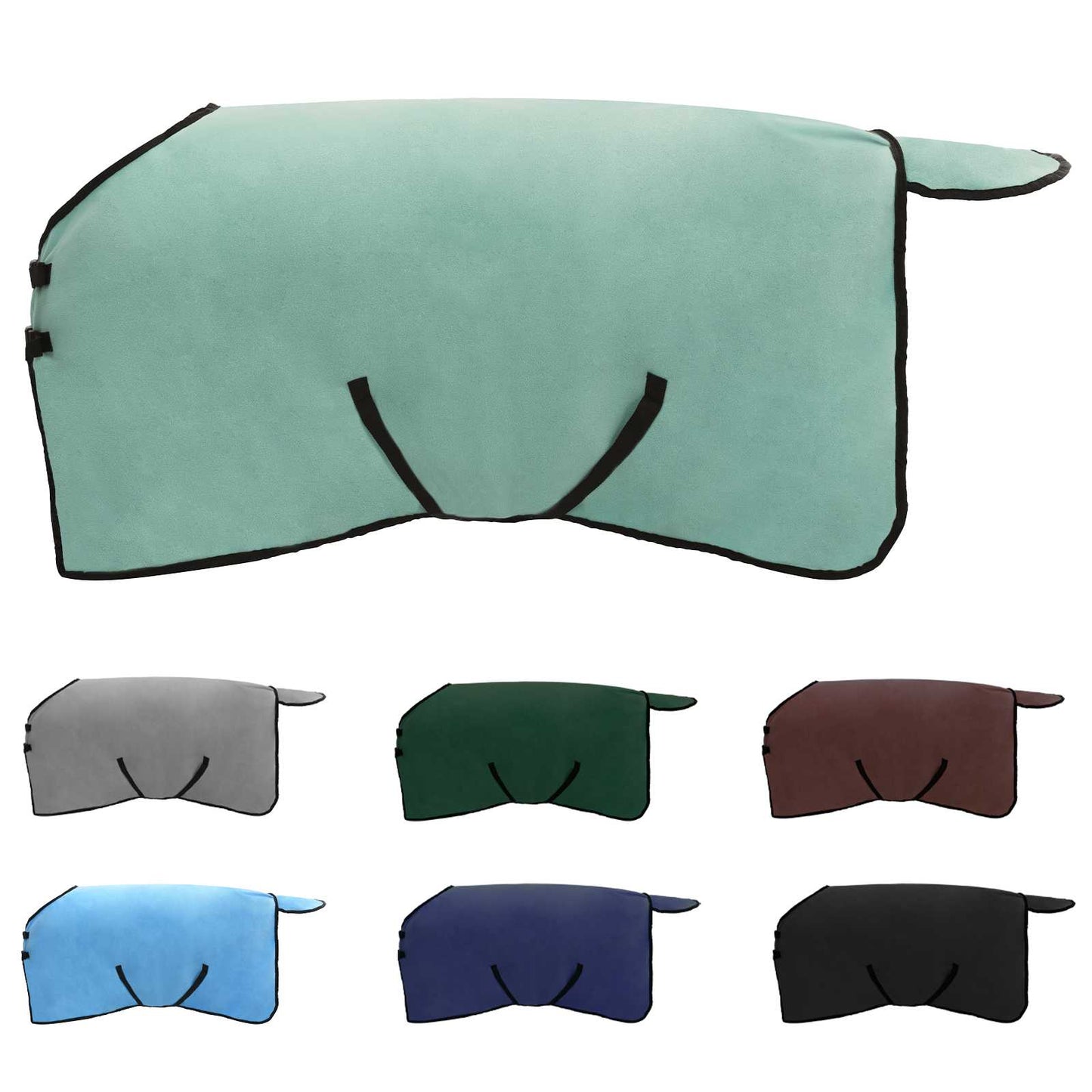VidaXL coperta per cavallo speciale poliestere verde