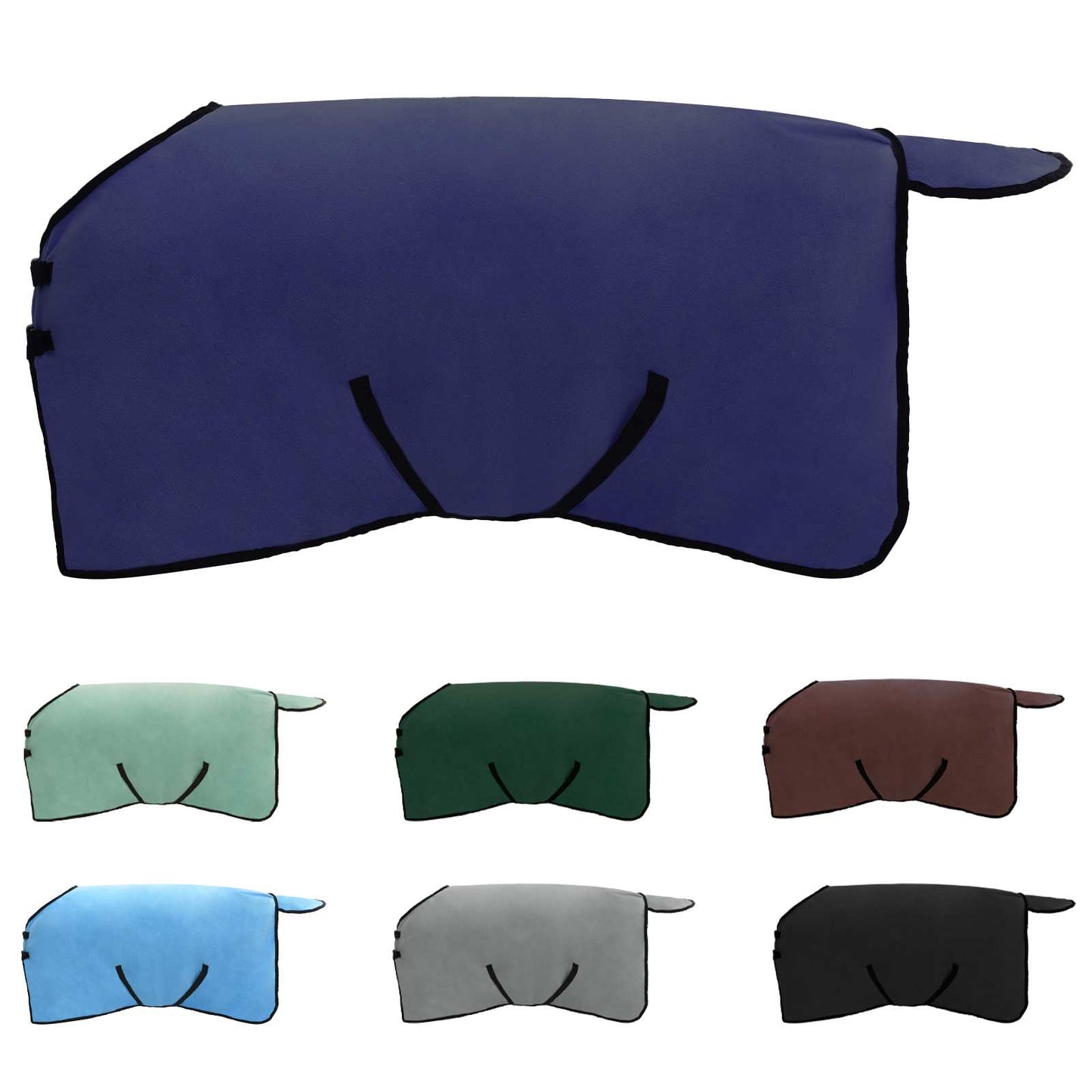 Coperta per cavallo VidaXL in poliestere blu navy