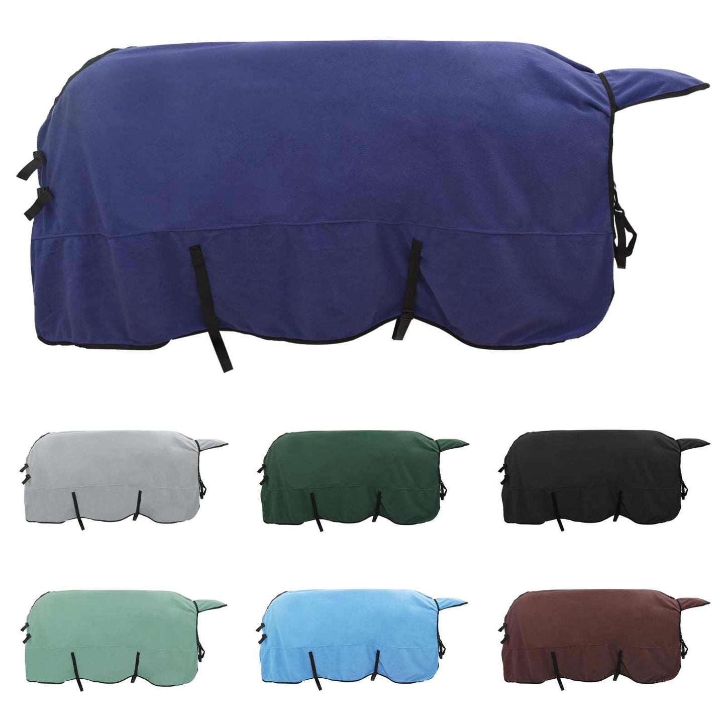 Coperta per cavallo VidaXL in poliestere blu navy