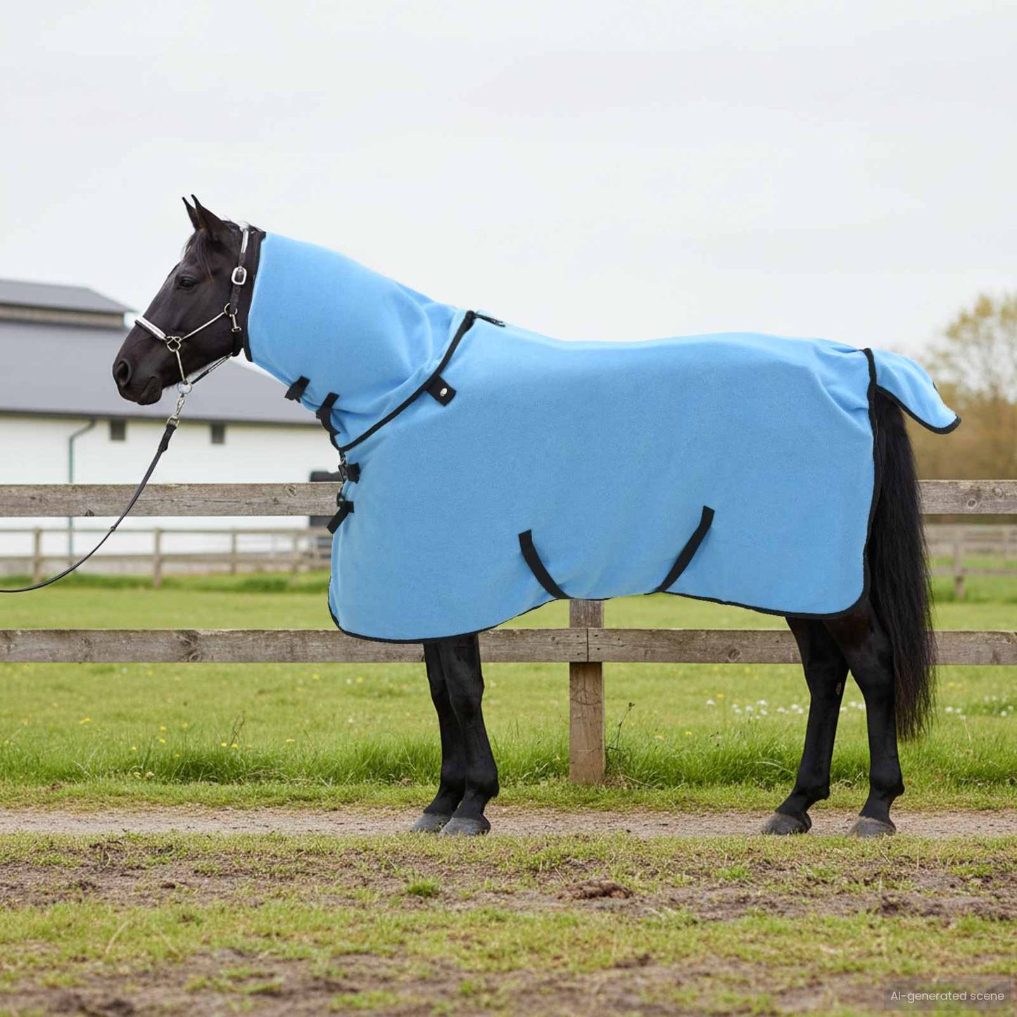 Coperta per cavallo Vidaxxl interamente in poliestere acqua