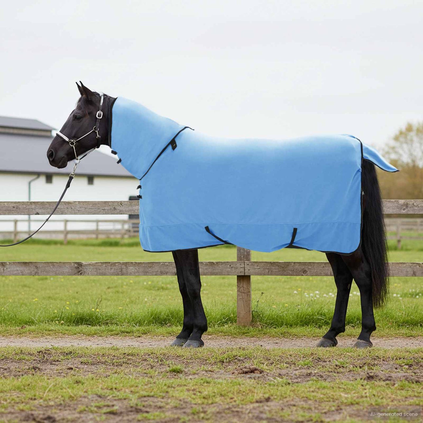 Coperta per cavallo Vidaxxl interamente in poliestere acqua