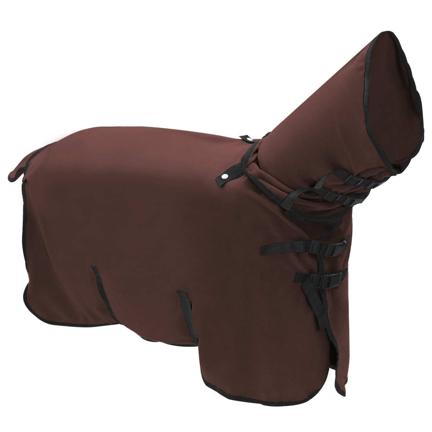 Coperta per cavallo VidaXL completamente in poliestere marrone scuro
