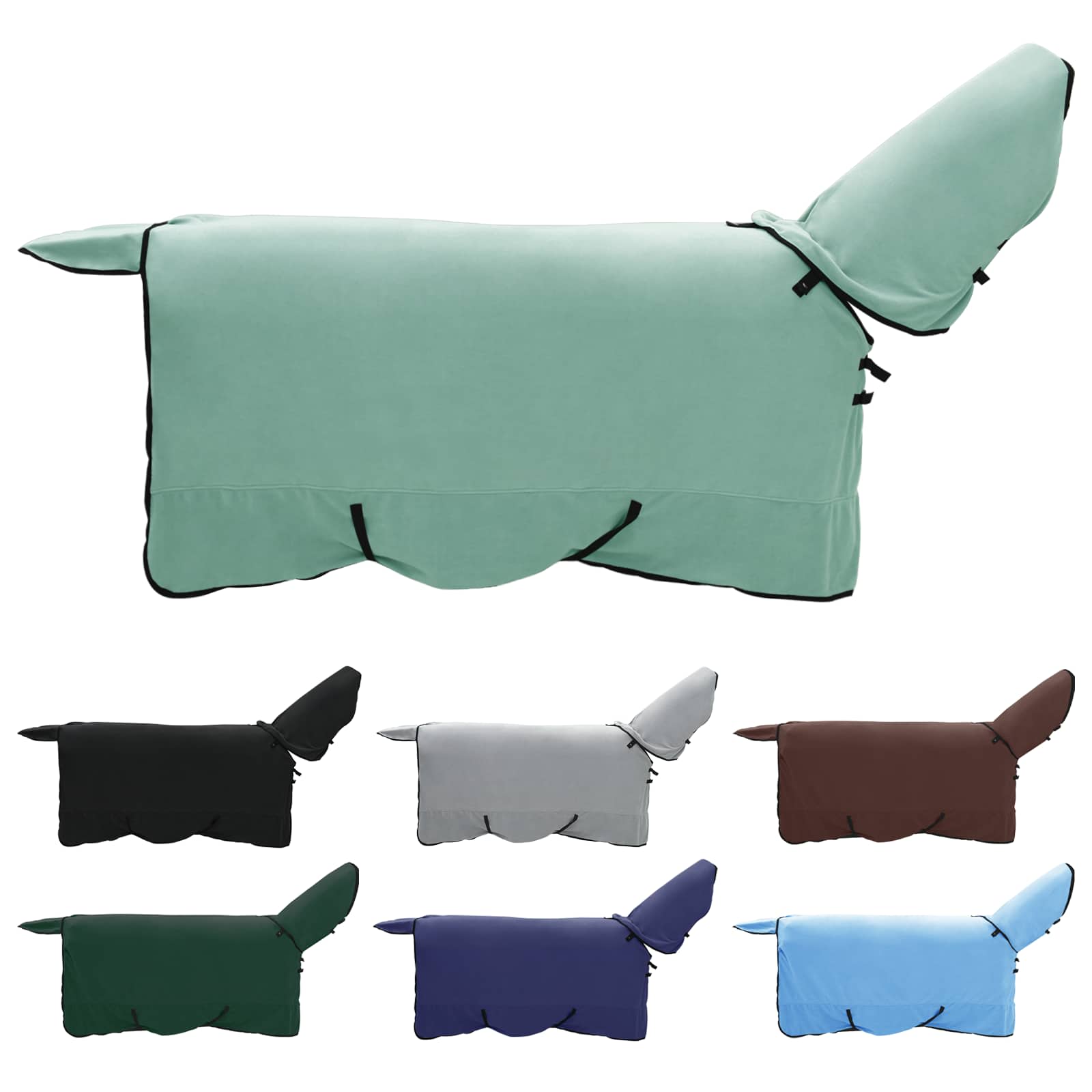 VidaXL coperta per cavallo speciale poliestere verde