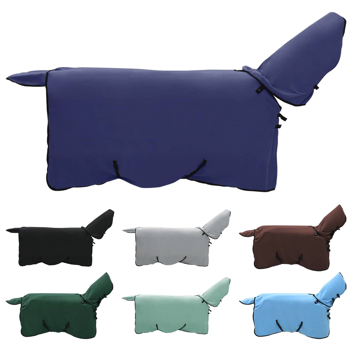 Coperta per cavallo VidaXL in poliestere blu navy