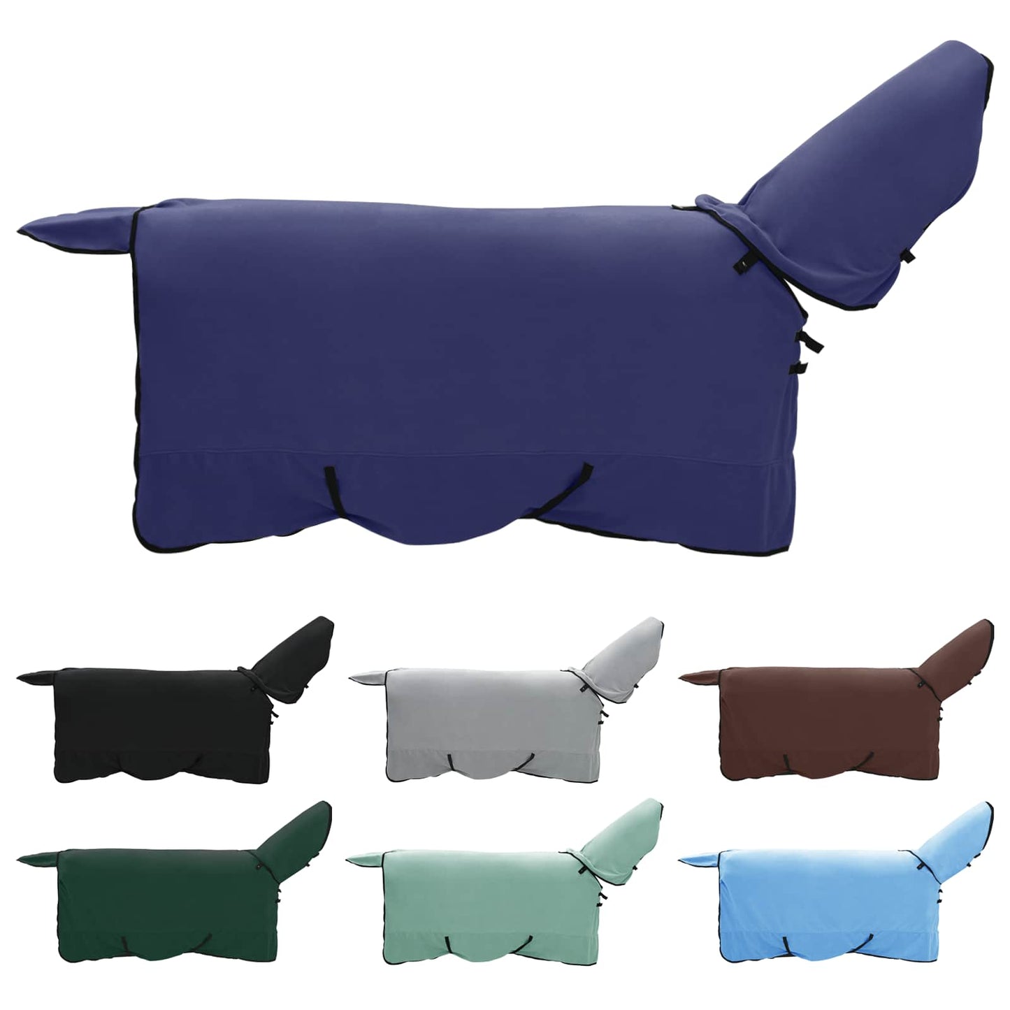 Coperta per cavallo VidaXL in poliestere blu navy