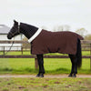 VidaXL manta para caballos completamente polar marrón oscuro 145 cm