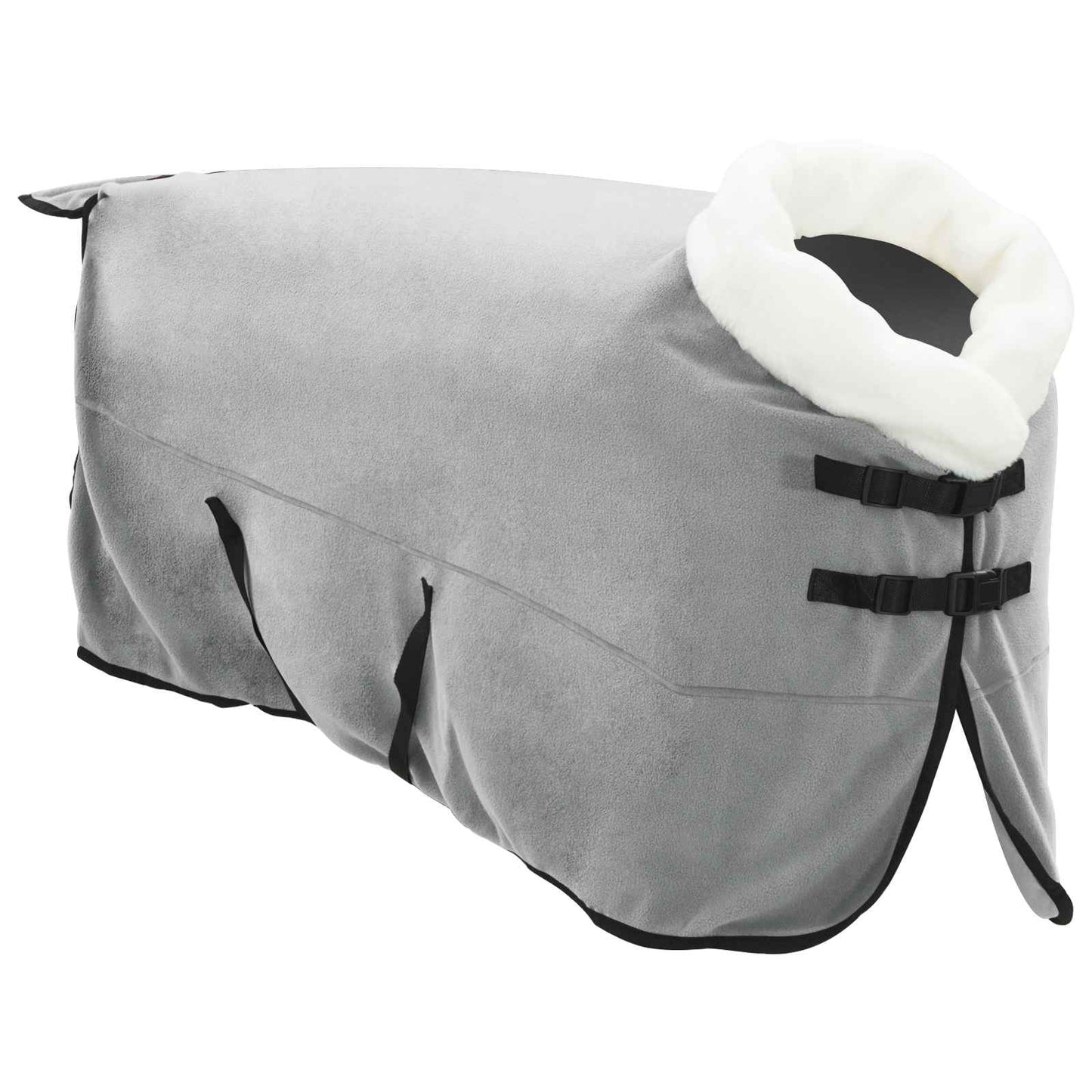 Coperta per cavallo Vidaxx completamente in pile polare verde scuro 125 cm