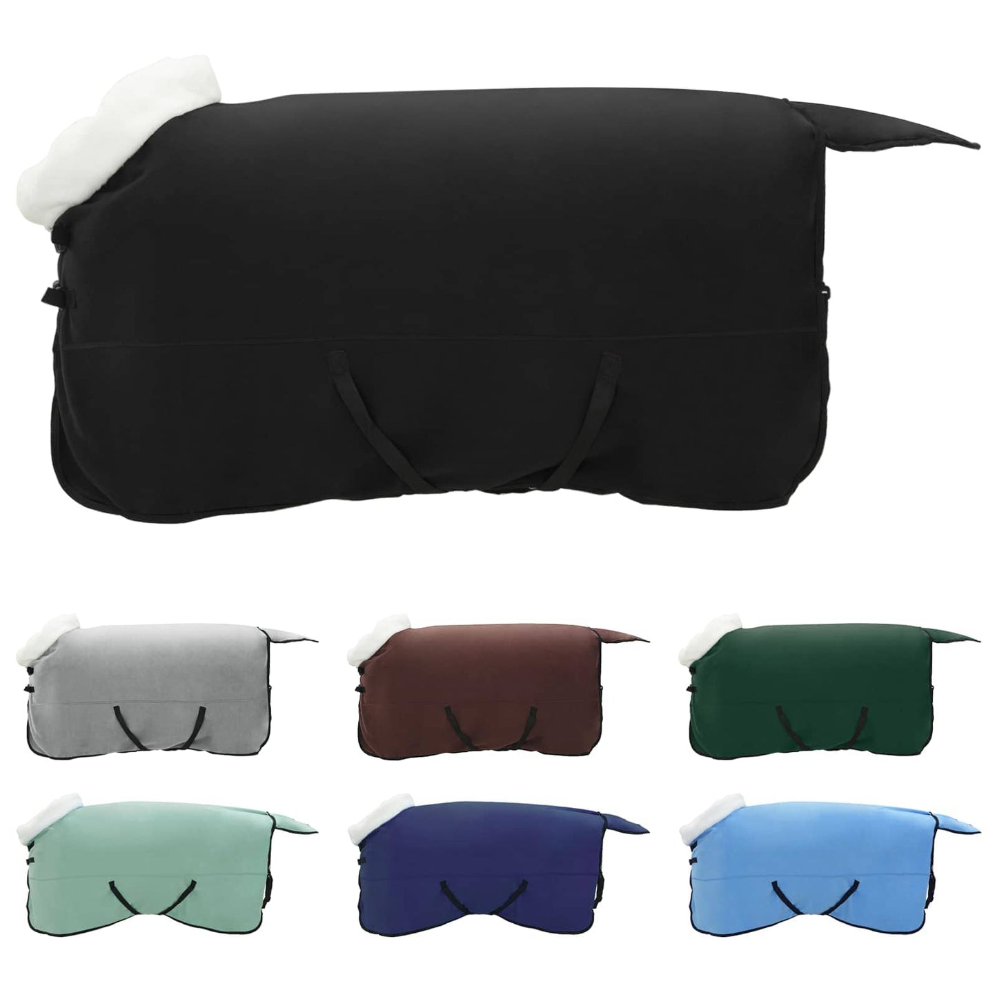 Coperta per cavallo Vidaxx nera 155 cm in pile polare