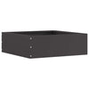Vidaxl tuinrand 6 pcs zwart 40 x 40 x 13 cm staal