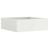 Vidaxl tuinrand wit 40 x 40 x 13 cm staal