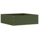 Vidaxl tuinrand olijf groen 40 x 40 x 13 cm staal