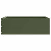 Vidaxl tuinrand olijf groen 40 x 40 x 13 cm staal