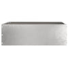 Vidaxl tuinrand zilver 40 x 40 x 13 cm roestvrij staal