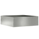 Vidaxl tuinrand zilver 40 x 40 x 13 cm gegalvaniseerd staal