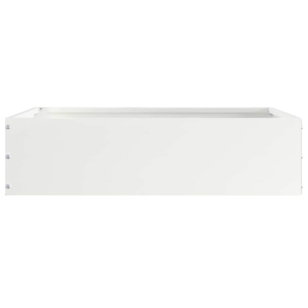 Vidaxx borde de jardín blanco 50 x 50 x 13 cm acero