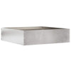 Vidaxl tuinrand zilver 50 x 50 x 13 cm roestvrij staal