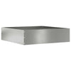 Vidaxl tuinrand zilver 50 x 50 x 13 cm gegalvaniseerd staal