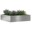 Vidaxl tuinrand zilver 50 x 50 x 13 cm gegalvaniseerd staal