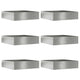 Vidaxl tuinrand 6 pcs zilver 50 x 50 x 13 cm gegalvaniseerd staal