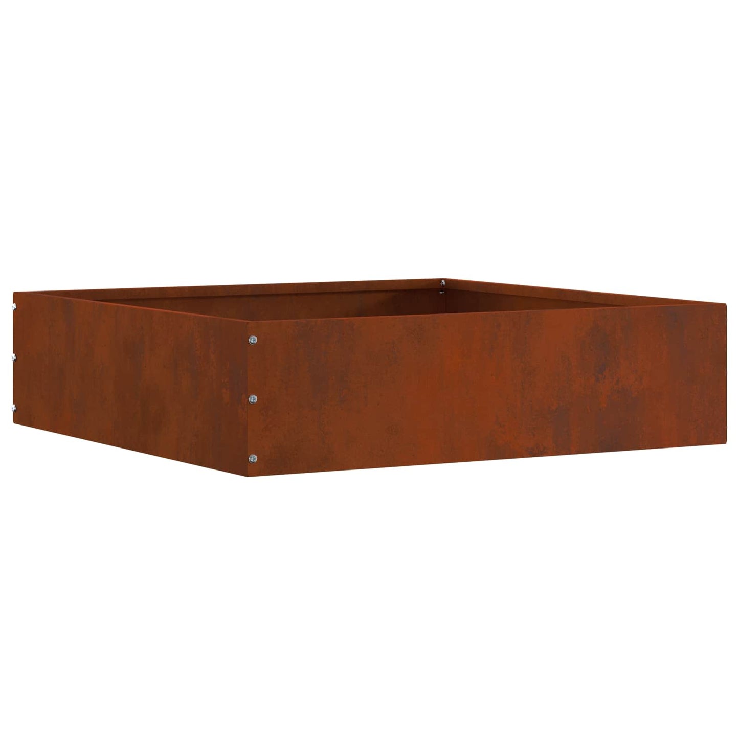 Bordo da giardino Vidaxl arrugginito 50 x 50 x 13 cm in acciaio corten