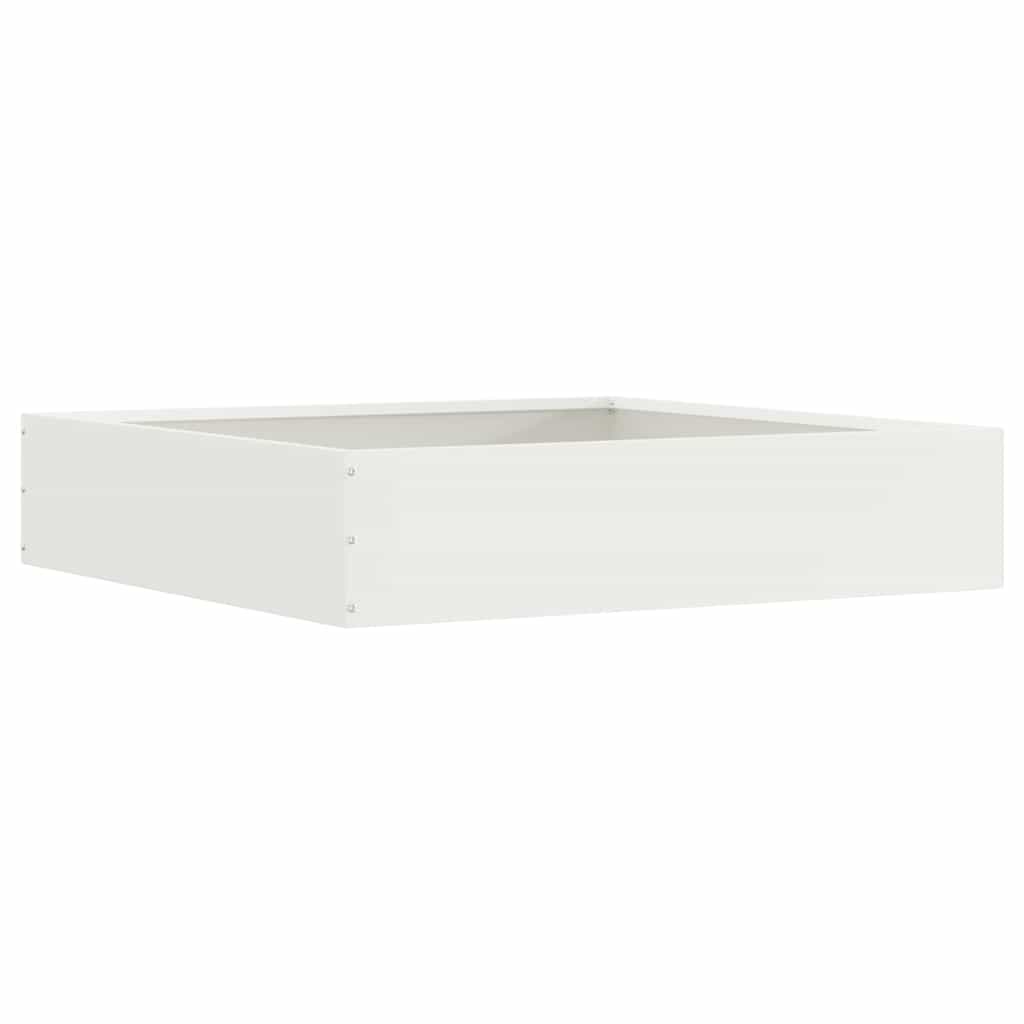 Vidaxx borde de jardín blanco 60 x 60 x 13 cm acero