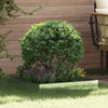 Vidaxl tuinrand zilver 60 x 60 x 13 cm gegalvaniseerd staal