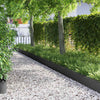 Bordi per prato Vidaxl 20 pz neri 103 x 0,05 x 22 cm acciaio