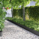 Vidaxl gazonranden 20 pcs zwart 103 x 0,05 x 22 cm staal