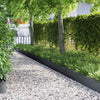 Vidaxl bordes de césped 30 piezas antracita 103 x 0,05 x 22 cm acero