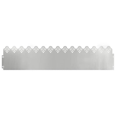 Vidaxl gazonranden 30 pcs zilver 103 x 0,05 x 22 cm