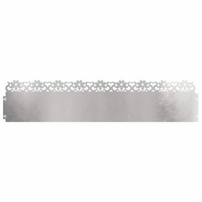 Vidaxl gazonranden 30 pcs zilver 103 x 0,05 x 22 cm roestvrij staal