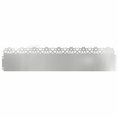 Bordi per prato Vidaxl 20 pz argento 103 x 0,05 x 22 cm