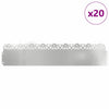 Bordi per prato Vidaxl 20 pz argento 103 x 0,05 x 22 cm
