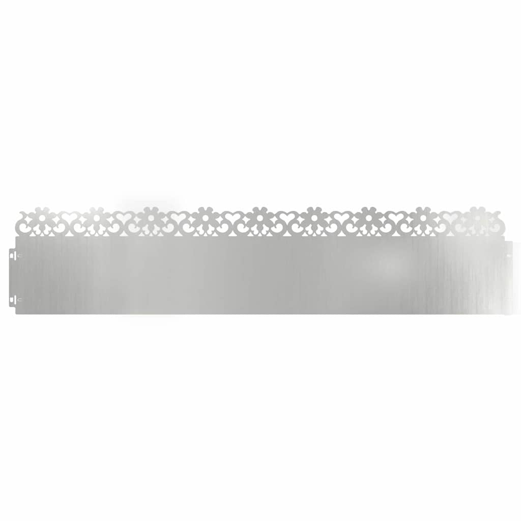 Bordi per prato Vidaxl 30 pz argento 103 x 0,05 x 22 cm