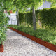 Vidaxl gazonranden 10 pcs roestig 103 x 0,05 x 22 cm cortenstaal