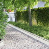Vidaxl gazonranden 30 pcs wit 103 x 0,05 x 22 cm staal