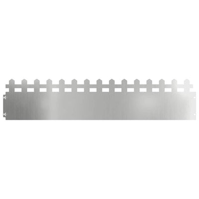 Vidaxl gazonranden 30 pcs zilver 103 x 0,05 x 22 cm