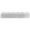 Vidaxl gazonranden 20 pcs zilver 103 x 0,05 x 22 cm