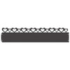 Vidaxl gazonranden 20 pcs zwart 103 x 0,05 x 22 cm staal