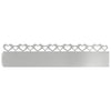 Vidaxl bordes de césped 10 piezas plata 103 x 0,05 x 22 cm