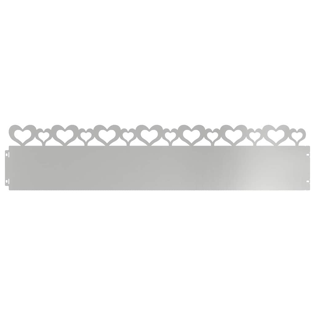 Bordi per prato Vidaxl 20 pz argento 103 x 0,05 x 22 cm