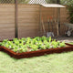 Puerta caracol vidaxl oxidada 50 x 3,5 x 25 cm acero corten