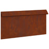 Puerta caracol vidaxl oxidada 50 x 3,5 x 25 cm acero corten
