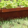 Vidaxl puerta caracol 4 piezas oxidado 50 x 3,5 x 25 cm acero corten