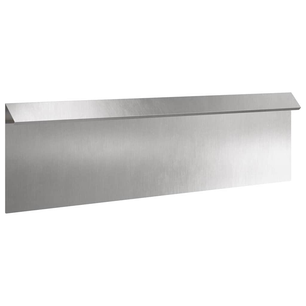 Vidaxl puerta caracol plata 100 x 3,5 x 25 cm acero inoxidable