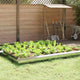Puerta caracol vidaxl plata 100 x 3,5 x 25 cm acero galvanizado