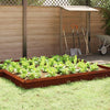 Puerta caracol vidaxl oxidada 100 x 3,5 x 25 cm acero corten
