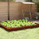 Puerta caracol vidaxl oxidada 100 x 3,5 x 25 cm acero corten